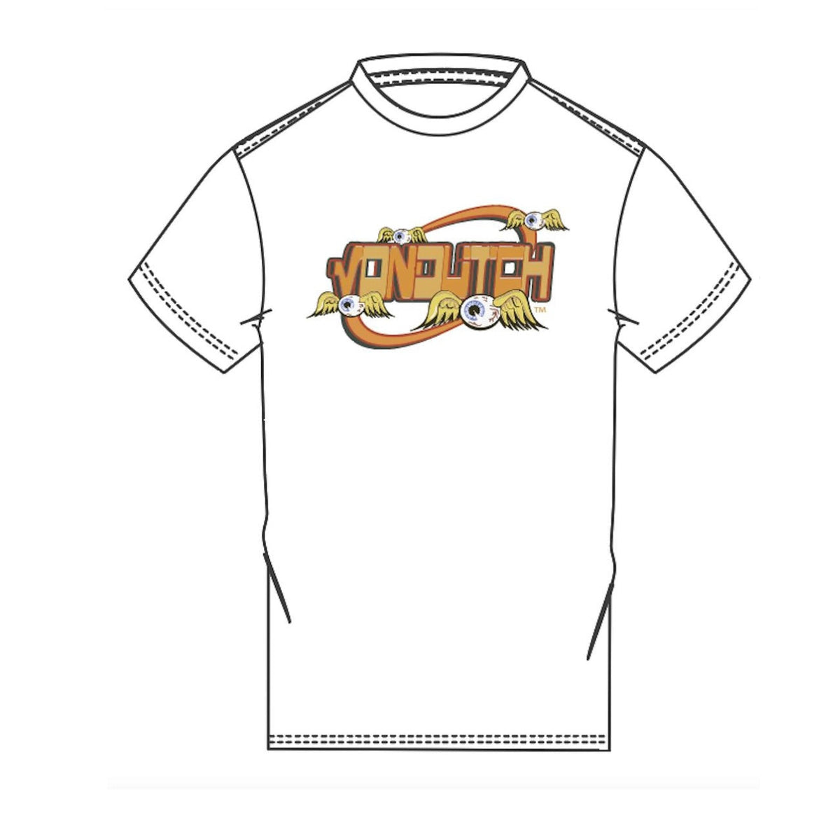 Von Dutch Galaxy weißes T-Shirt