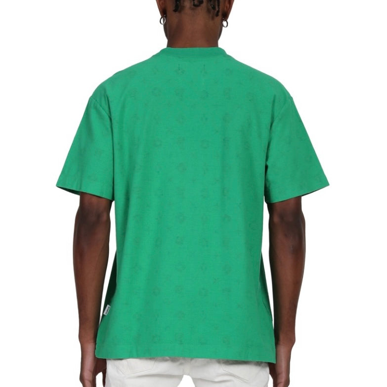 Purple Brand Monogram T-Shirt in Grün (kurzarm)