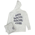 Anti Social Social Club Toned Down Hoodie in Lila/Weiß