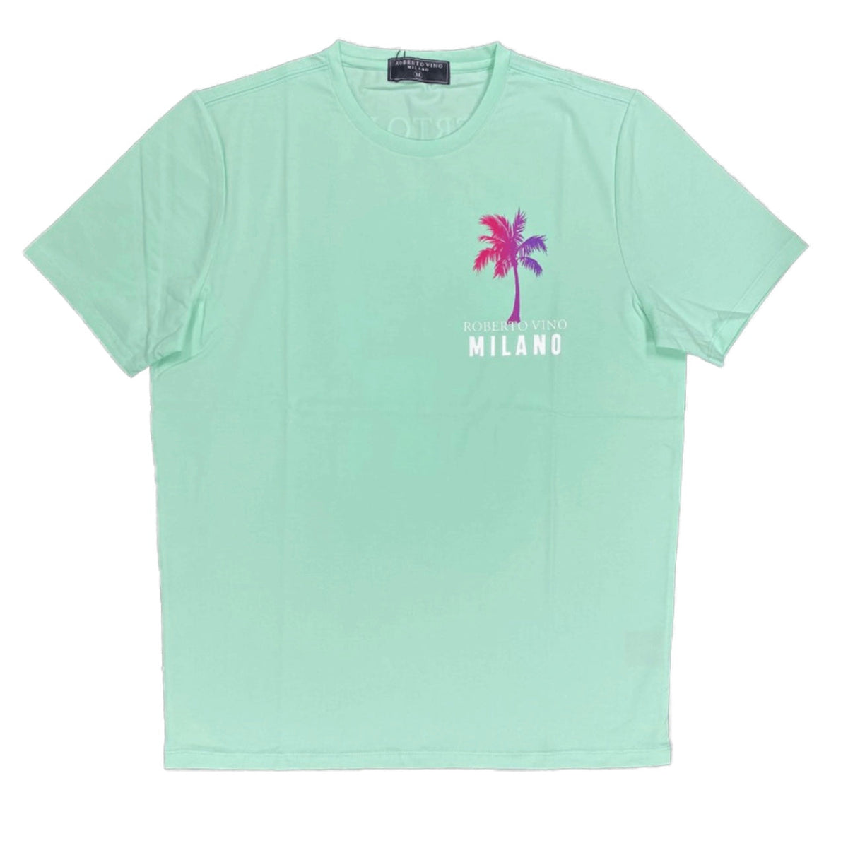 Roberto Vino Tech Milano Palm T-Shirt (Minze)