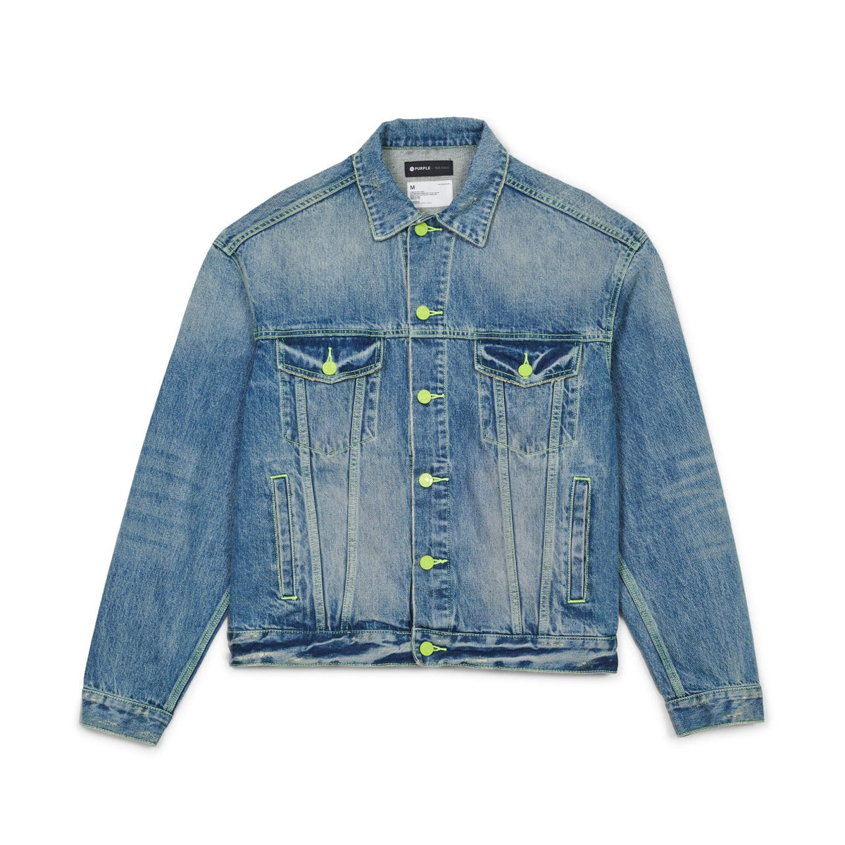 Purple Brand Indigo Neon Pop Jeansjacke
