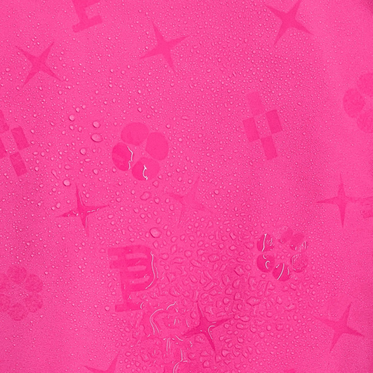 Purple Brand Nylon-Shorts mit durchgehendem Wasser-Print in Pink