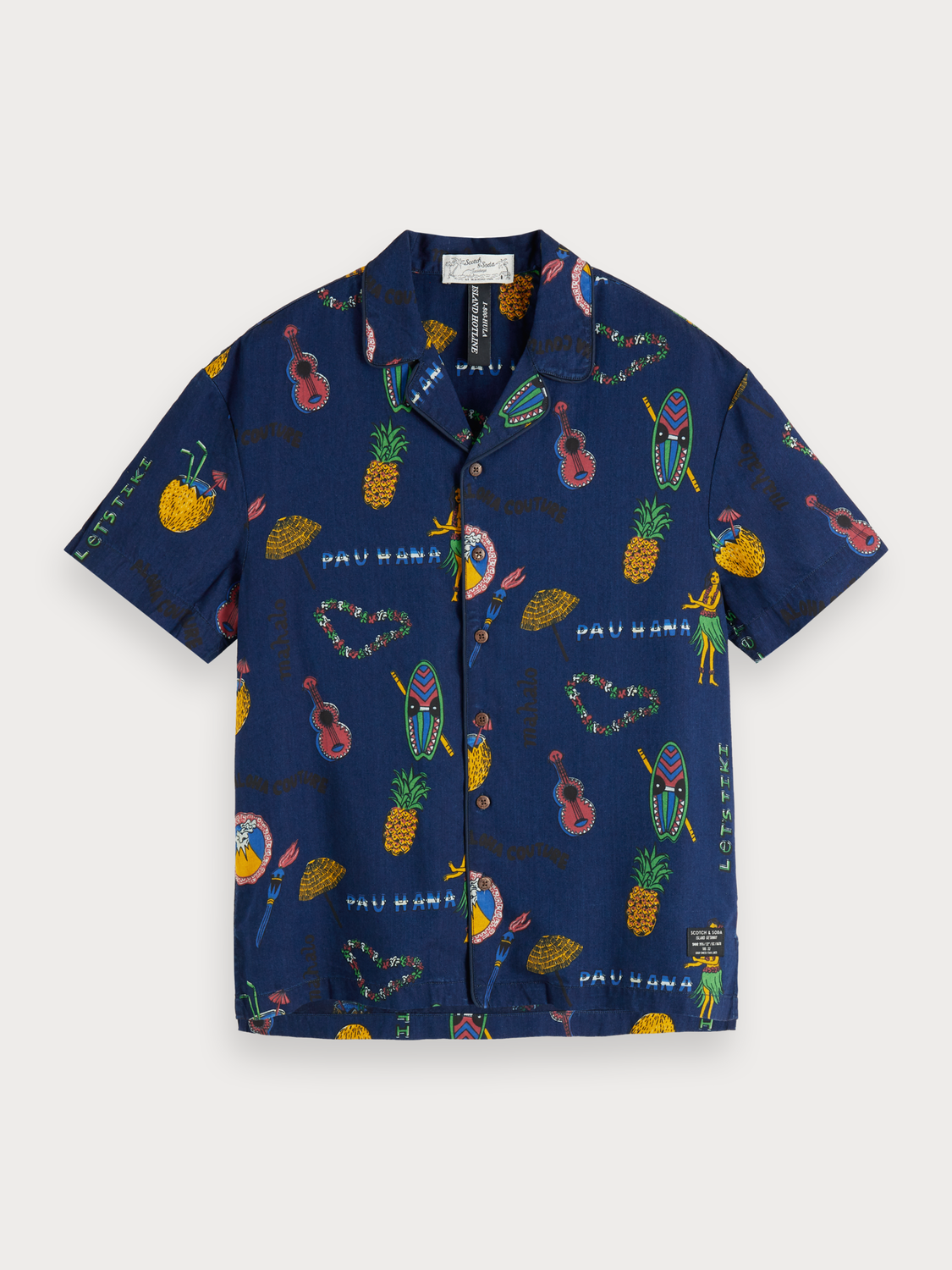 Scotch&Soda-All Over Printed Shirt Hawaii Fit