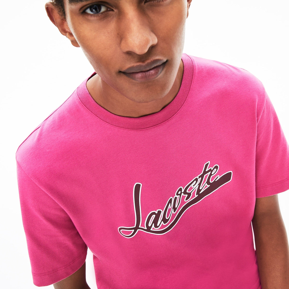 Lacoste Script T-Shirt (Rosa)