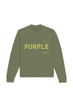 Purple Brand Military Stencil Logo Langarmshirt