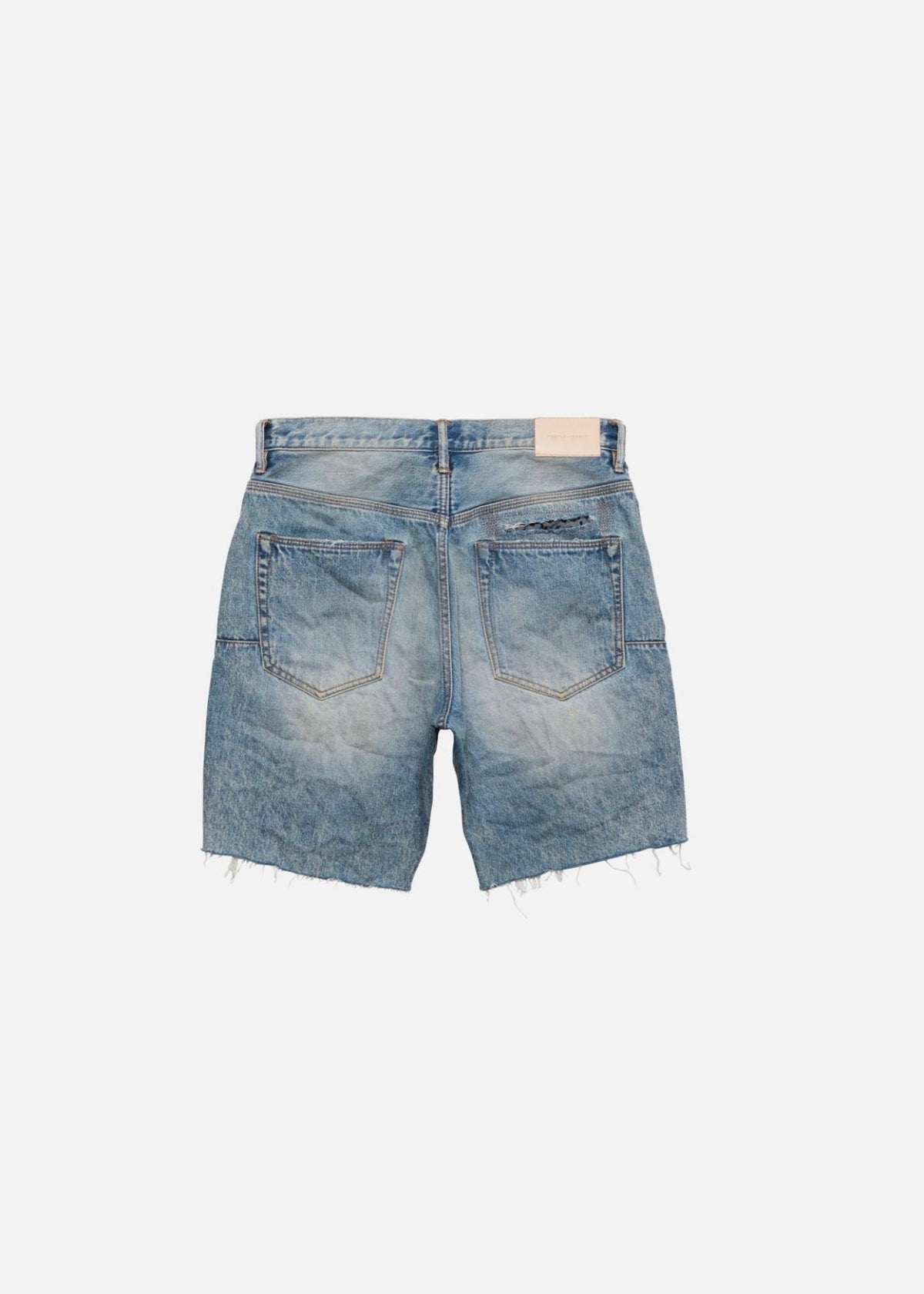 Purple Brand Indigo Shorts mit Animal-Print