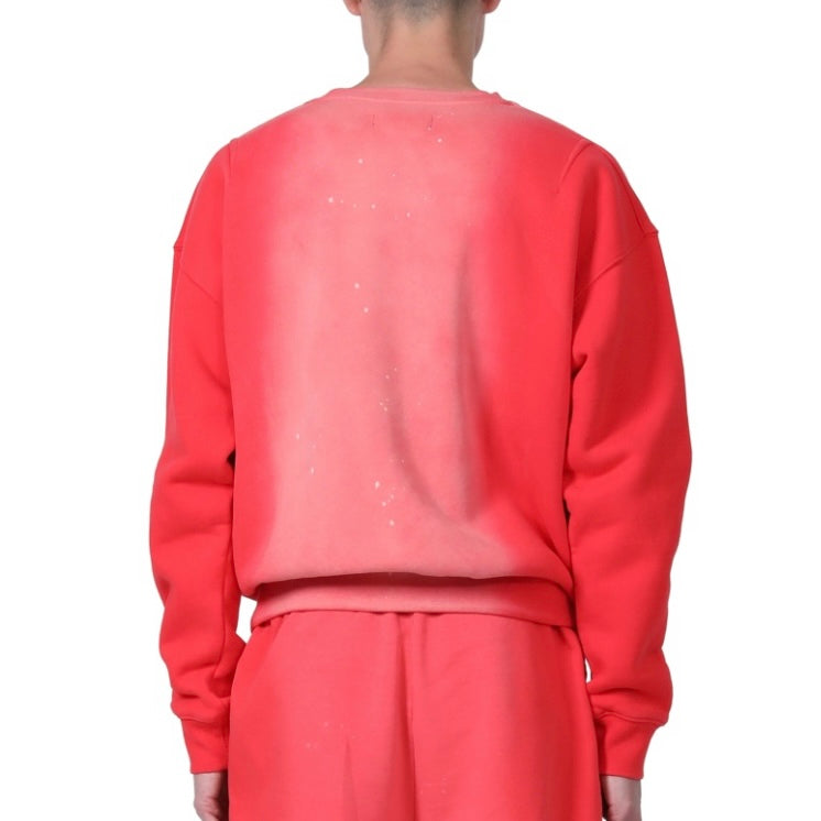 Purple Brand French-Terry-Sweater in Mohnrot