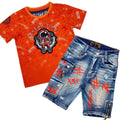 Elite Kids Break Time Kurzes Set Orange