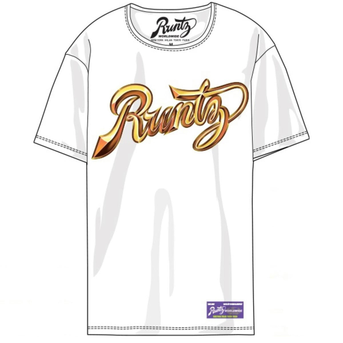 Runtz Chrome Scripts T-Shirt (Weiß)