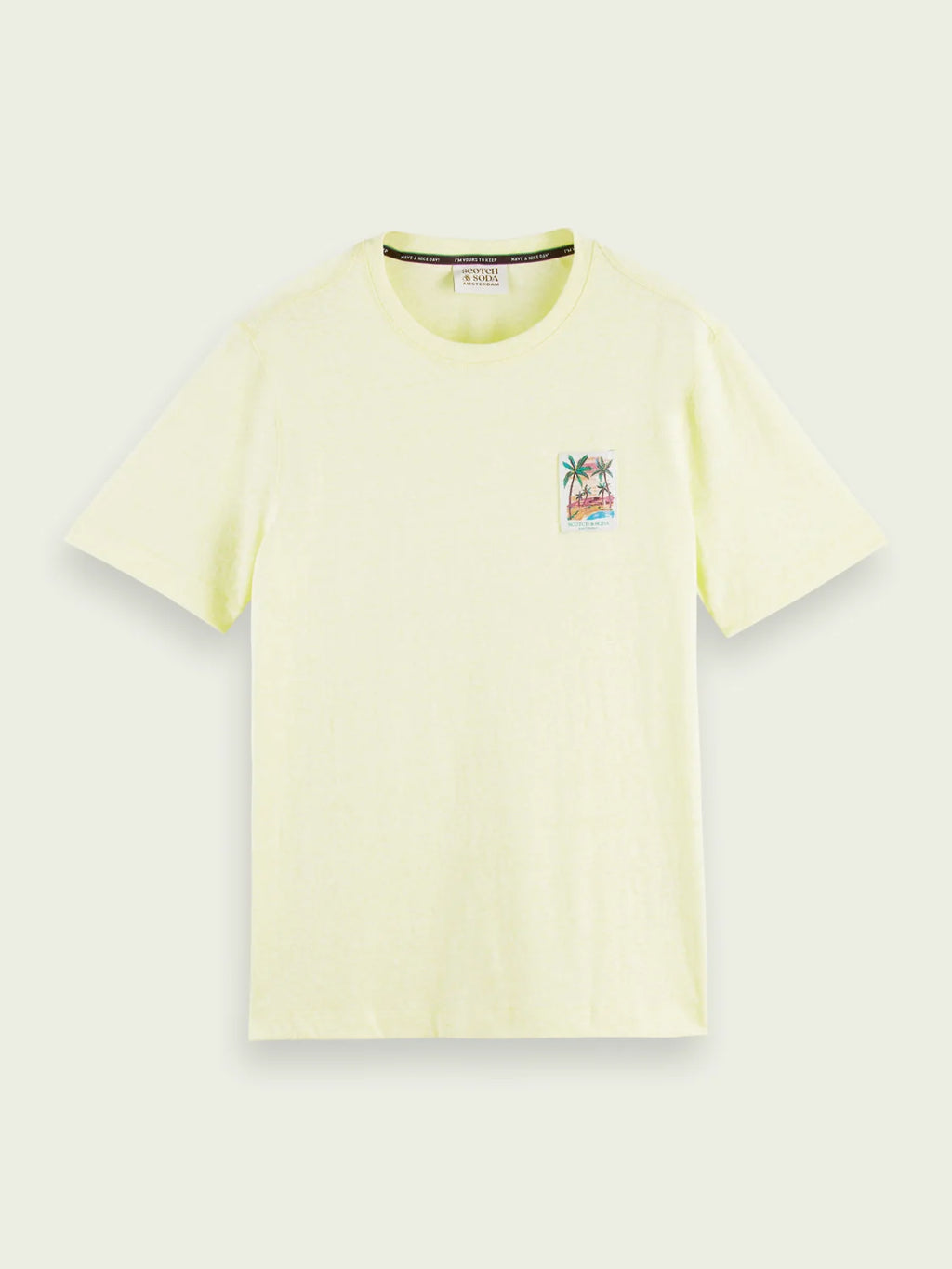 Scotch & Soda Melange-T-Shirt in Lemonade (166653)