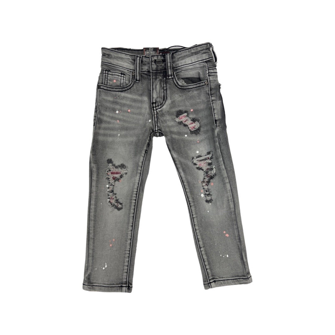 Kids Denimicity Jeans mit Flicken (Pink)