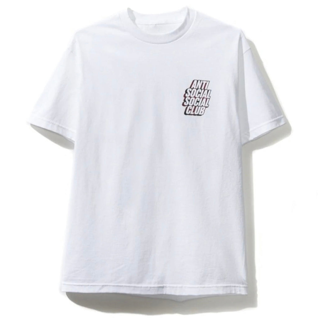 Anti Social Social Club Blocked Plaid Tee (White/Red)