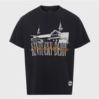 Homme Femme Twin Spires Tee In Black