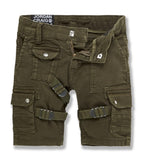 Jordan Craig Kinder Cargo-Shorts in Armeegrün