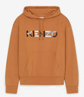 Oversized Kapuzen-Sweatshirt mit Logo (Paprika)