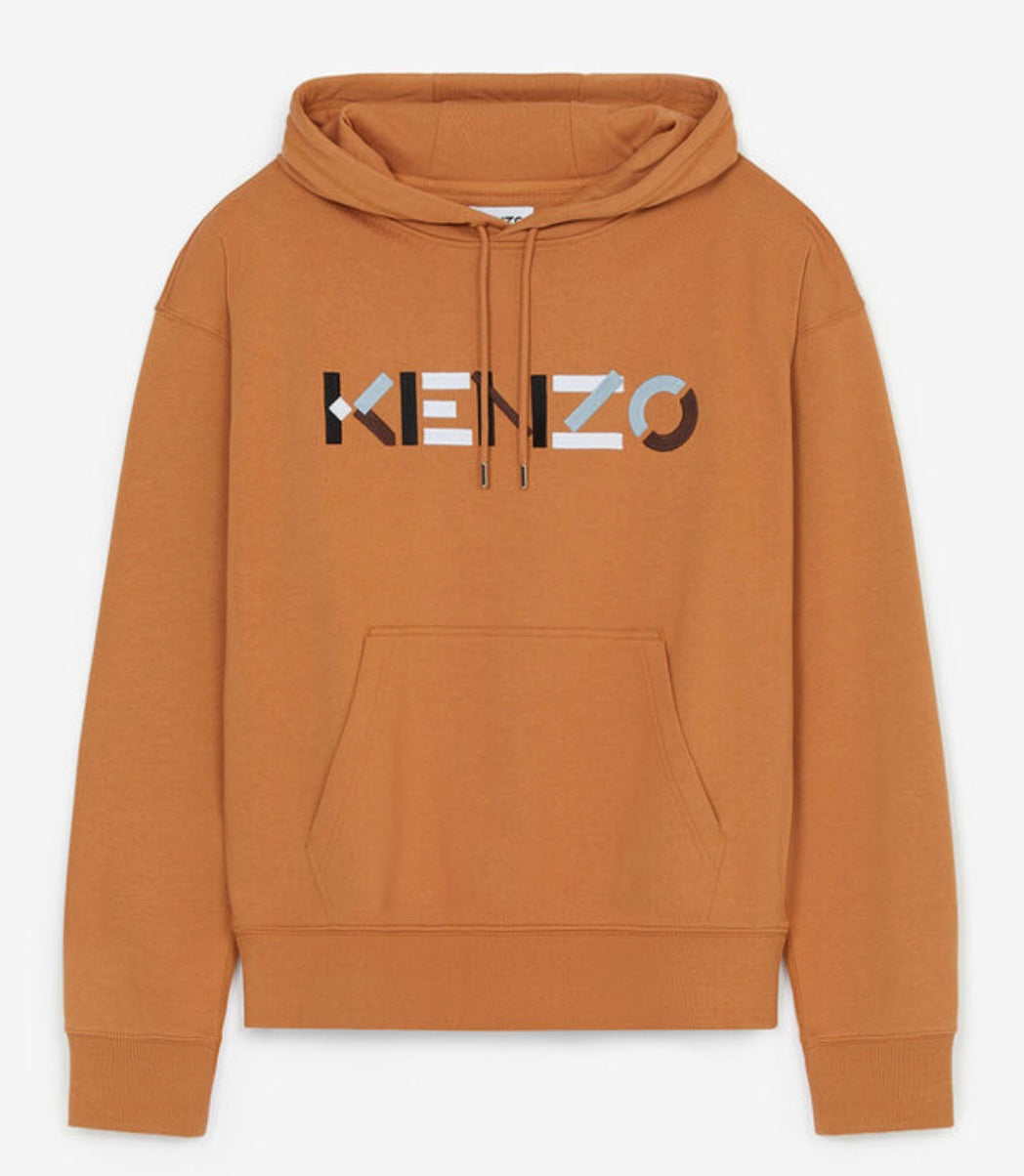 Oversized Kapuzen-Sweatshirt mit Logo (Paprika)