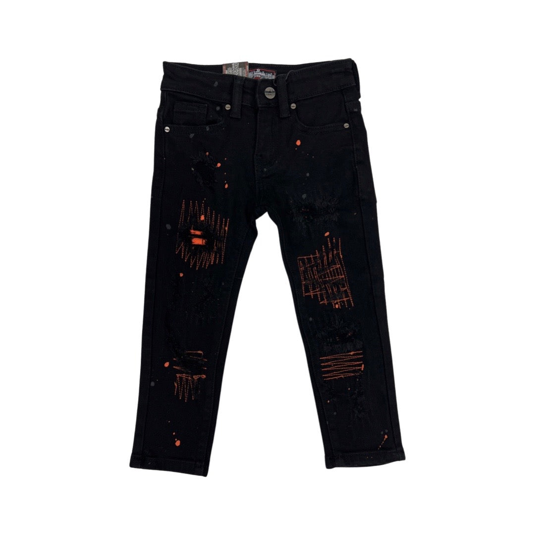 Kids Denimicity Patch-Jeans (Orange)