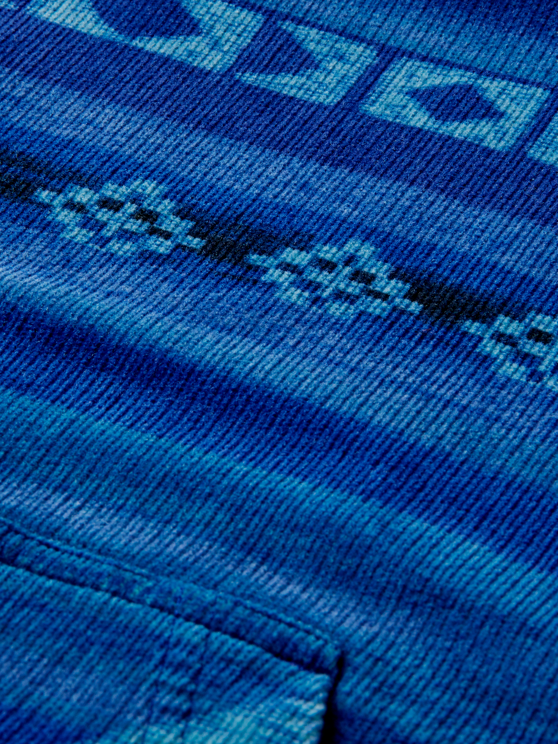 Scotch & Soda Kord-Kapuzenpullover in Blau (167223)