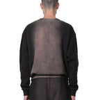 Purple Brand French-Terry-Sweater mit Bleicheffekt