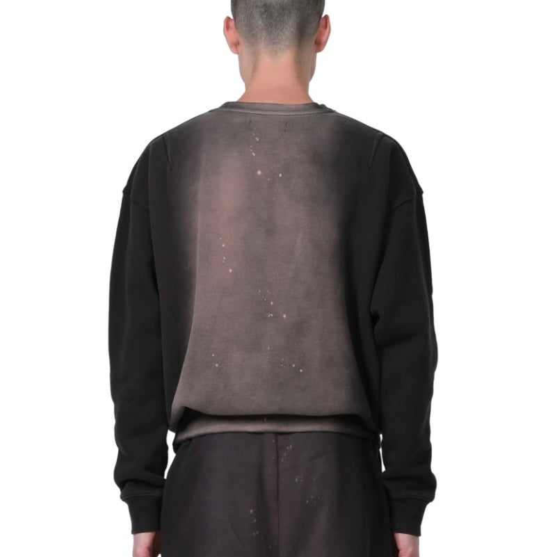 Purple Brand French-Terry-Sweater mit Bleicheffekt