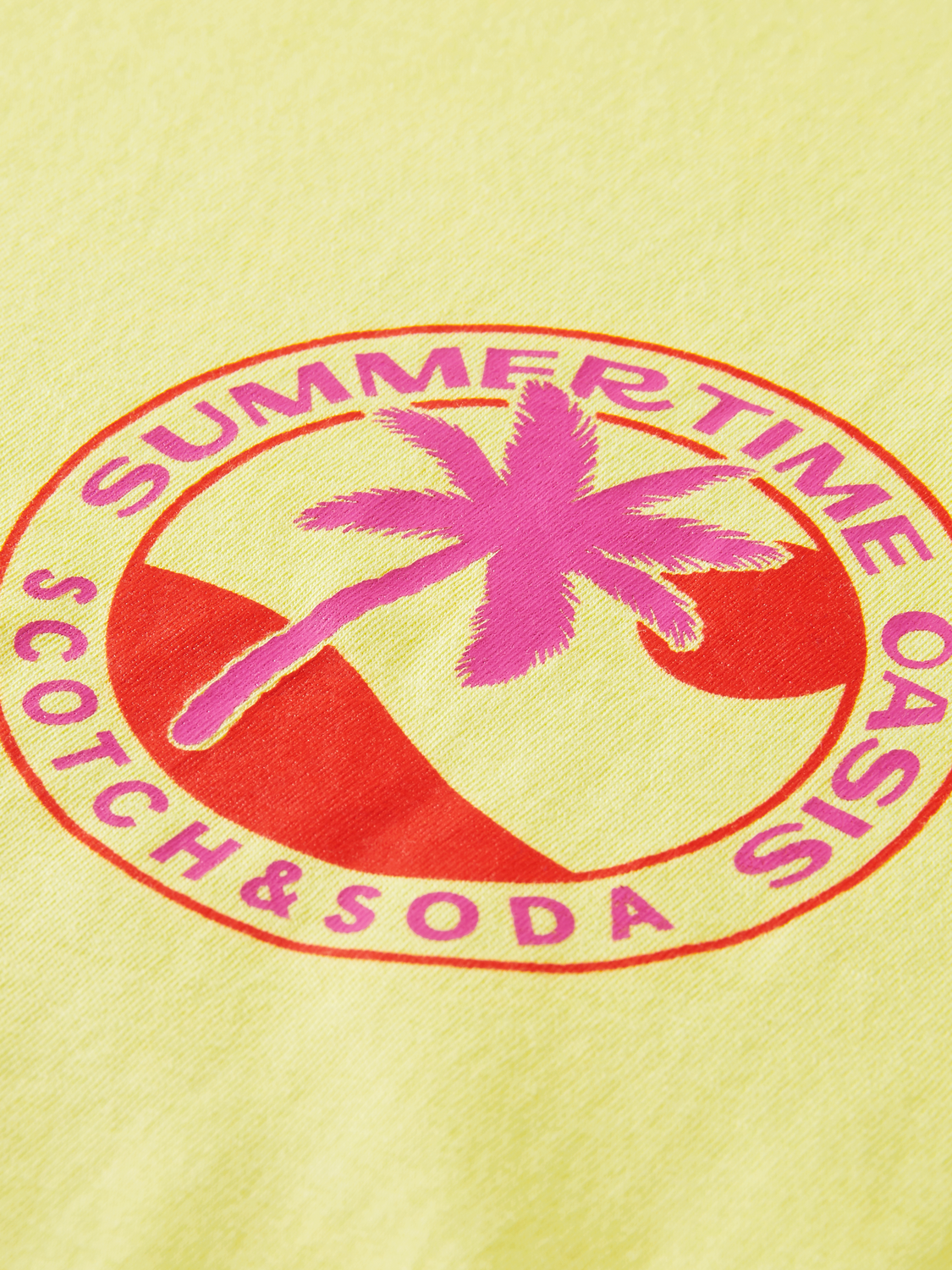 Scotch&Soda Graphic Jersey Tee In Lemonade (166062)