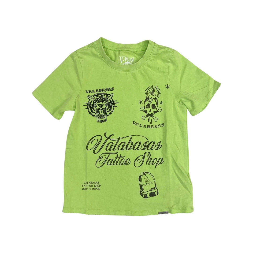 Kinder Valabasas Tattoo Lime T-Shirt