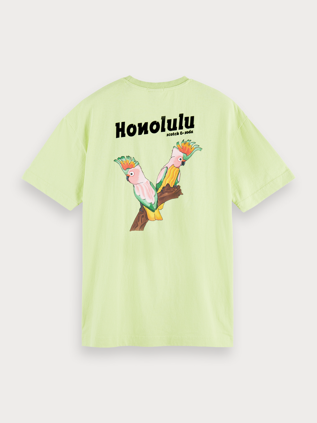 Scotch & Soda – T-Shirt mit Papageien-Print