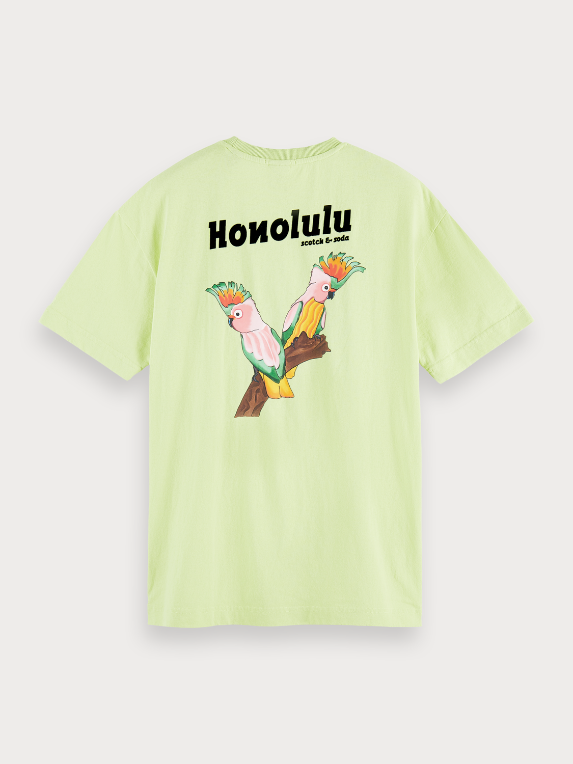 Scotch & Soda – T-Shirt mit Papageien-Print