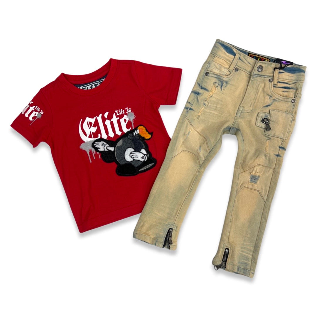 Elite Kids Living Life Set in Rot