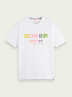 Scotch&Soda Gradient Graphic Tee In White (166069)