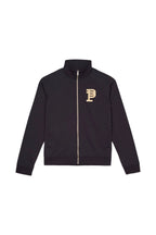 Purple Brand Schwarze Raglan-Patch-Trainingsjacke