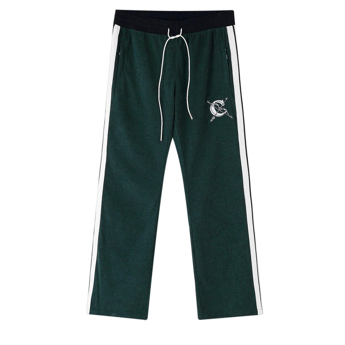 Campus Academy Flare Corduroy-Trainingshose in Grün