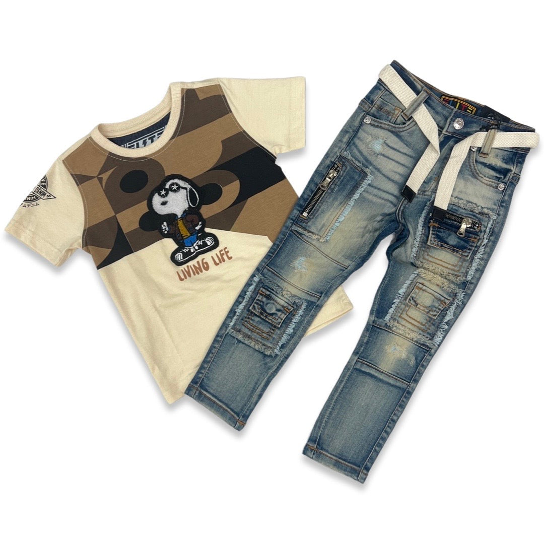 Elite Kids Living Life Set Braun