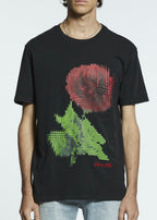Ksubi Pixel Black T-Shirt mit kurzem Arm