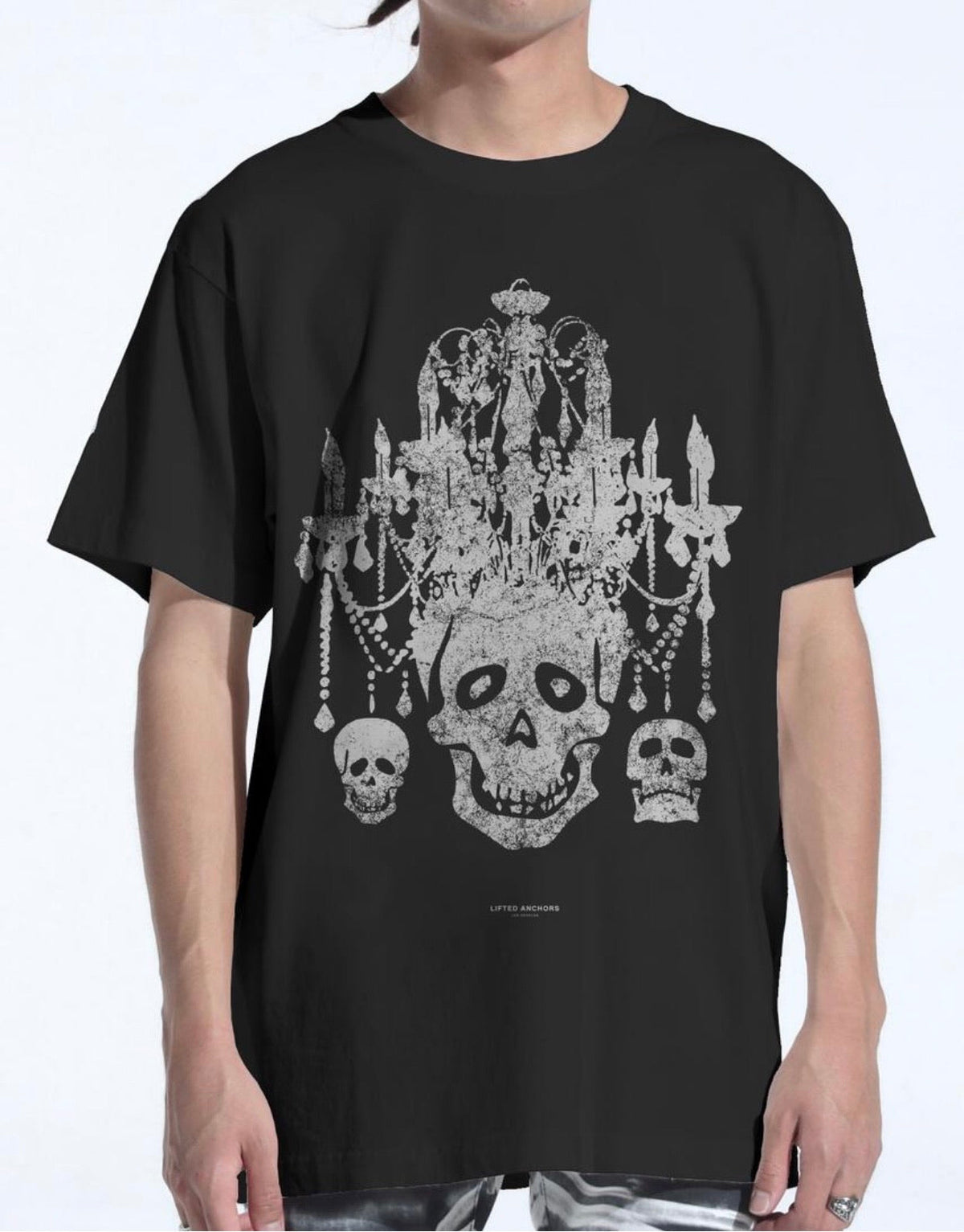 Lifted Anchors Oversized Chandelier T-Shirt (Schwarz)