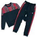 Coogi Jogginganzug in Rot/Schwarz