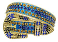 DNA-Gürtel-Blau/Gold