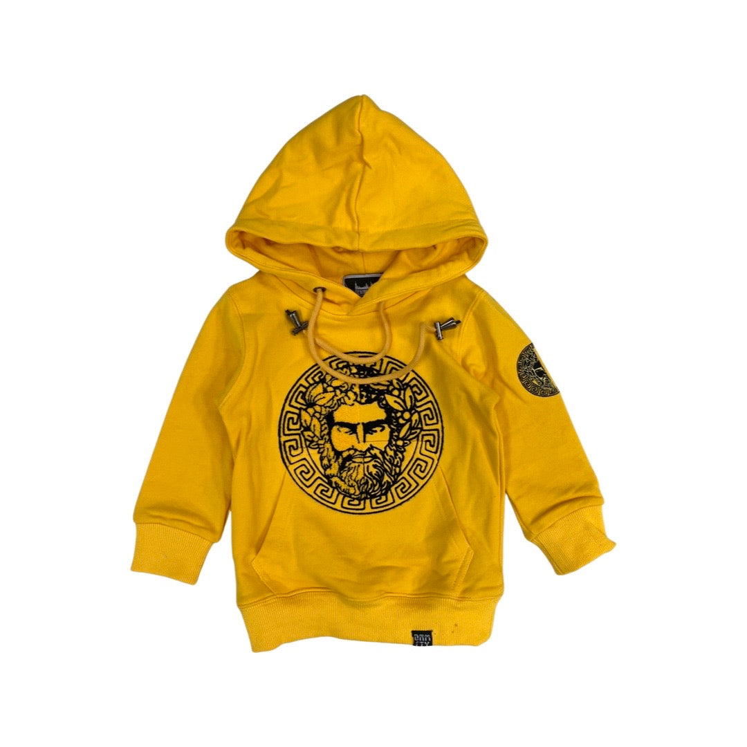 Zeus-Kapuzenpullover für Kinder (Gelb)