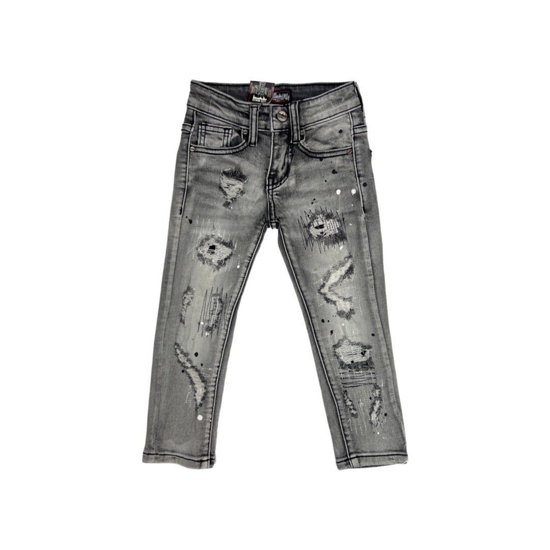 Kids Denimicity Jeans mit Flicken (Grau)