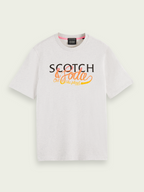 Scotch & Soda Artwork Tee In Grey Melange (167341)