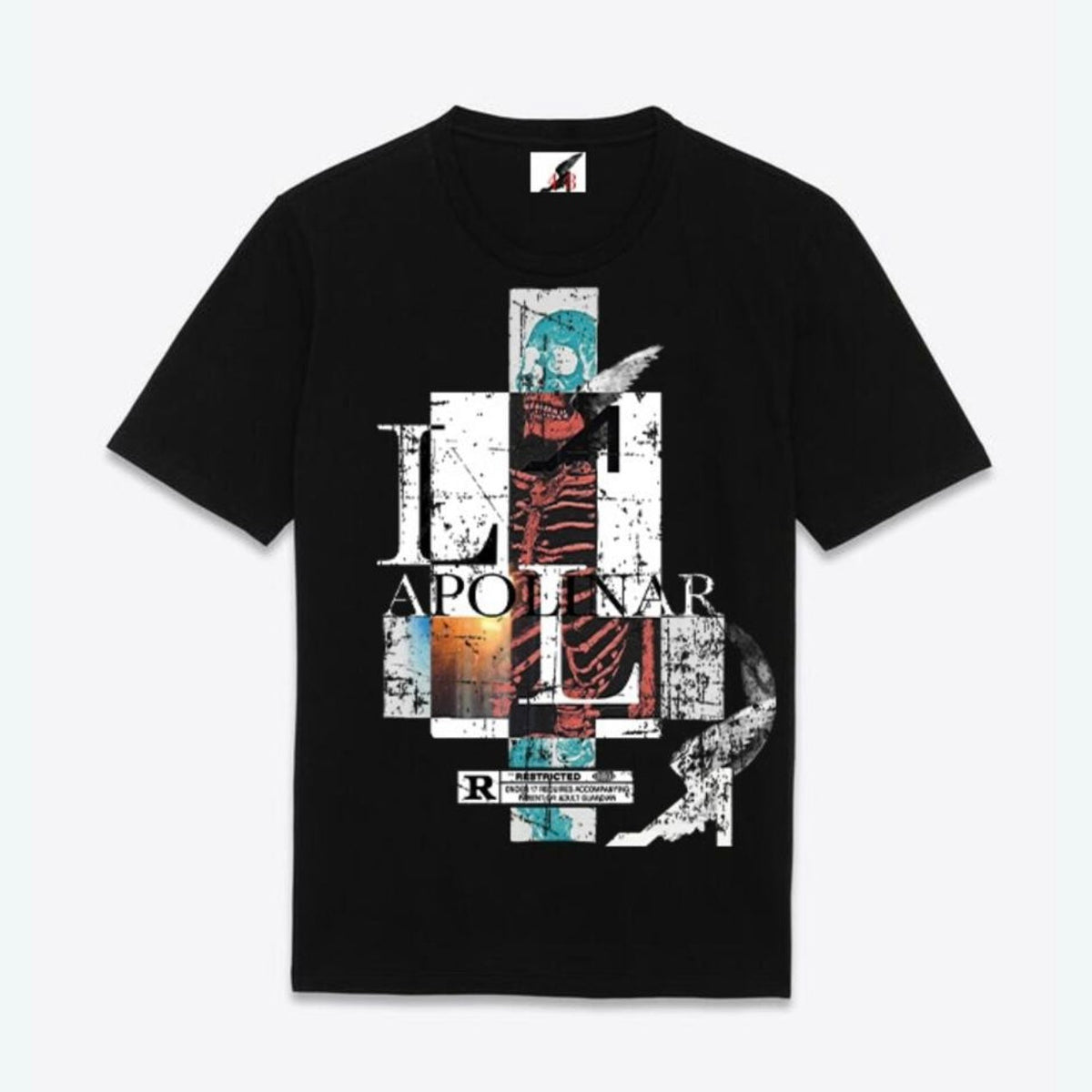 Apolinar Rated II schwarzes T-Shirt