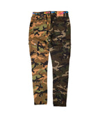 Kleep Herren-Jeans mit Camouflage-Muster in Two-Tone-Optik
